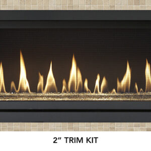 Stock Image - Fireplace X Gas Fireplace Linear