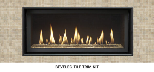 Stock Image - Fireplace X Gas Fireplace Linear