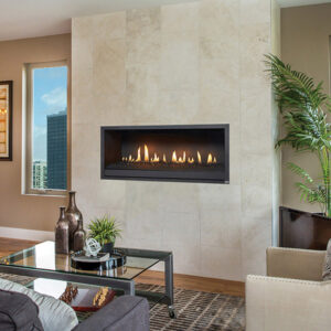 Stock Image - Fireplace X Gas Fireplace Linear