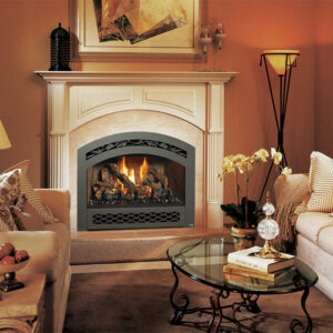 Stock Image - Fireplace X Gas Fireplace Traditional