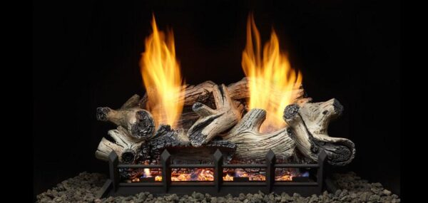 Stock Image - Monessen Gas Log Set & Burner