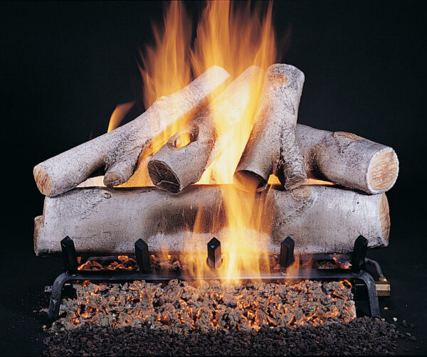 Stock Image - Rasmussen Gas Log Set & Burner