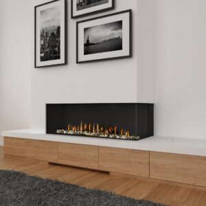 Stock Image - Ortal Gas Fireplace Corner