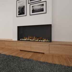 Stock Image - Ortal Gas Fireplace Corner