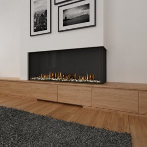 Stock Image - Ortal Gas Fireplace Corner