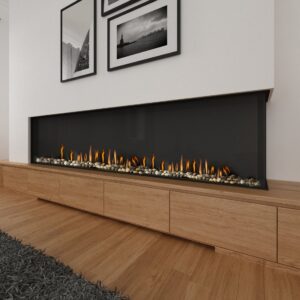 Stock Image - Ortal Gas Fireplace Corner