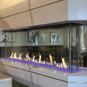 Stock Image - DaVinci Gas Fireplace|Outdoor Fire Linear