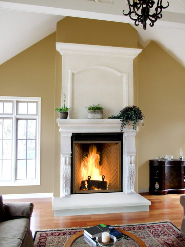 Stock Image - Renaissance Fireplace