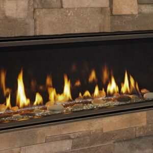 Stock Image - Majestic Gas Fireplace