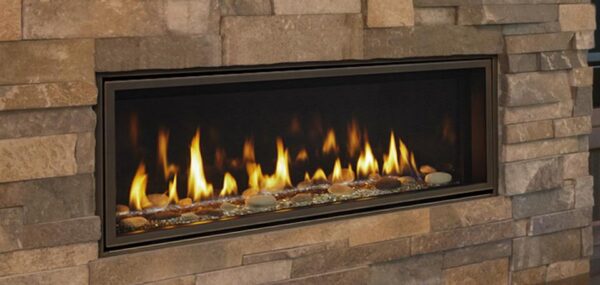 Stock Image - Majestic Gas Fireplace