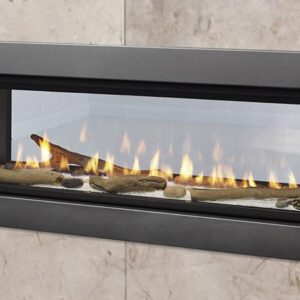 Stock Image - Majestic Gas Fireplace