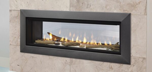 Stock Image - Majestic Gas Fireplace