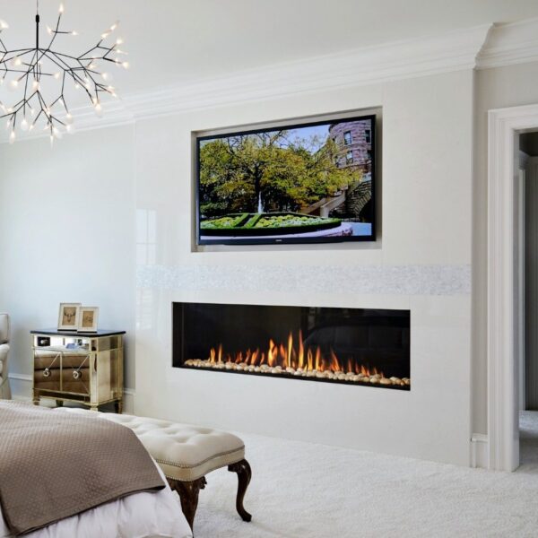 Stock Image - Ortal Gas Fireplace Linear