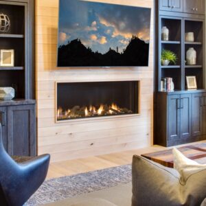Stock Image - Ortal Gas Fireplace Linear