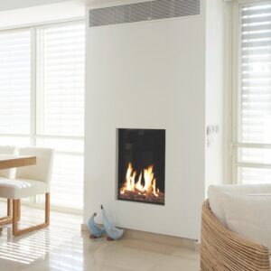 Stock Image - Ortal Gas Fireplace Portrait