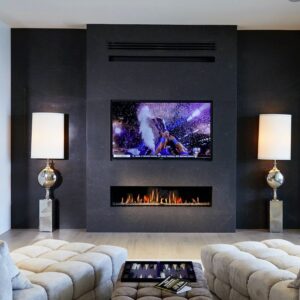 Stock Image - Ortal Gas Fireplace Linear