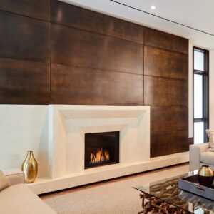 Stock Image - Ortal Gas Fireplace Traditional