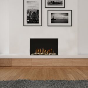 Stock Image - Ortal Gas Fireplace Traditional