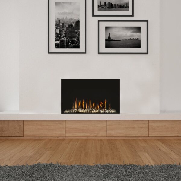 Stock Image - Ortal Gas Fireplace Traditional