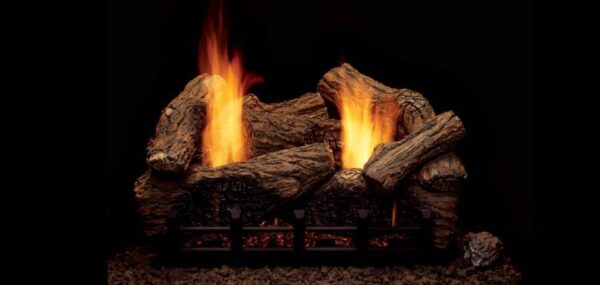 Stock Image - Monessen Gas Log Set & Burner