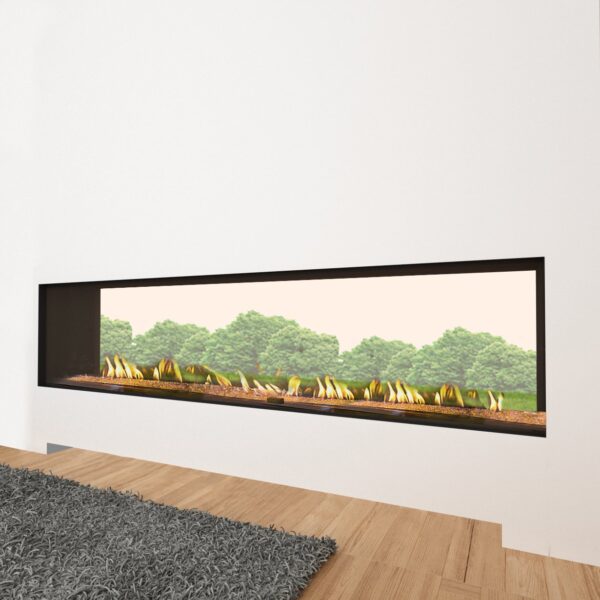 Stock Image - Ortal Gas Fireplace|Outdoor Fire See-Thru