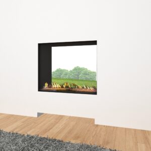 Stock Image - Ortal Gas Fireplace|Outdoor Fire See-Thru