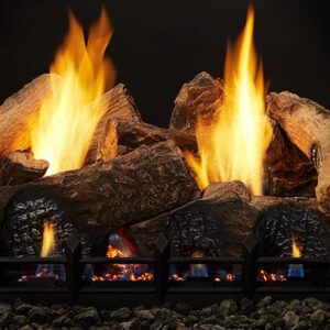 Stock Image - Monessen Gas Log Set & Burner