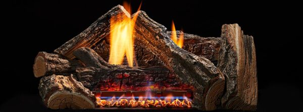 Stock Image - Monessen Gas Log Set & Burner