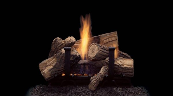 Stock Image - Monessen Gas Log Set & Burner