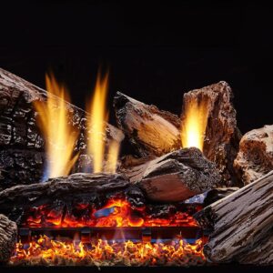 Stock Image - Monessen Gas Log Set & Burner