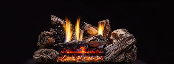 Stock Image - Monessen Gas Log Set & Burner
