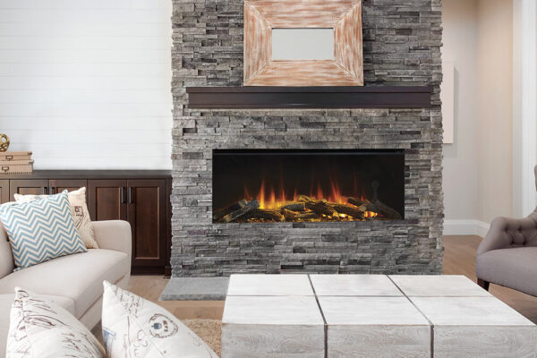 Stock Image - British Fires|Valor Electric Fireplace Linear