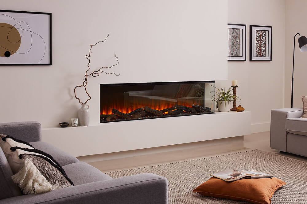 Stock Image - British Fires|Valor Electric Fireplace Linear