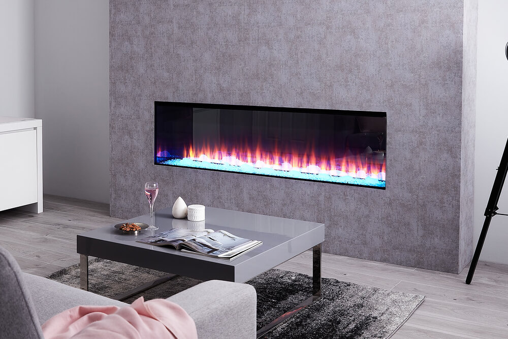 Stock Image - British Fires|Valor Electric Fireplace Linear
