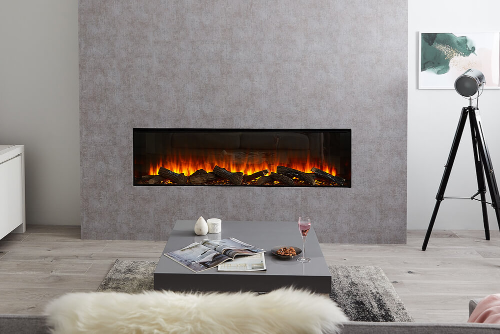 Stock Image - British Fires|Valor Electric Fireplace Linear