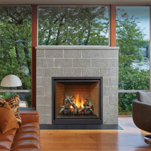 Stock Image - Fireplace X Gas Fireplace Traditional
