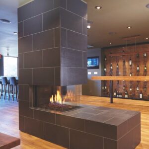 Stock Image - Ortal Gas Fireplace Pier
