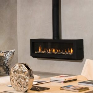 Stock Image - Ortal Gas Fireplace Wall Mount