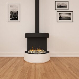 Stock Image - Ortal Gas Fireplace Cylinder|Island