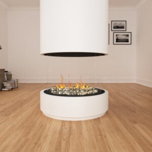 Stock Image - Ortal Gas Fireplace Cylinder|Island