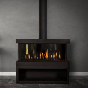 Stock Image - Ortal Gas Fireplace Bay|Pedestal