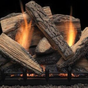 Stock Image - Monessen Gas Log Set & Burner