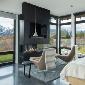 Stock Image - Ortal Gas Fireplace Bay