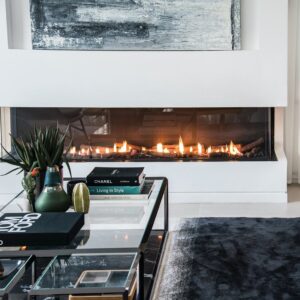 Stock Image - Ortal Gas Fireplace Bay