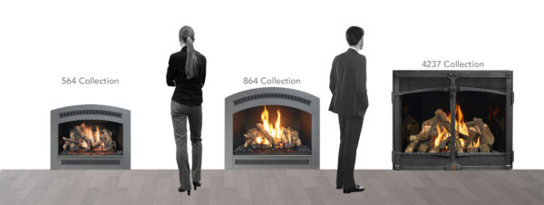 Stock Image - Fireplace X Gas Fireplace Traditional