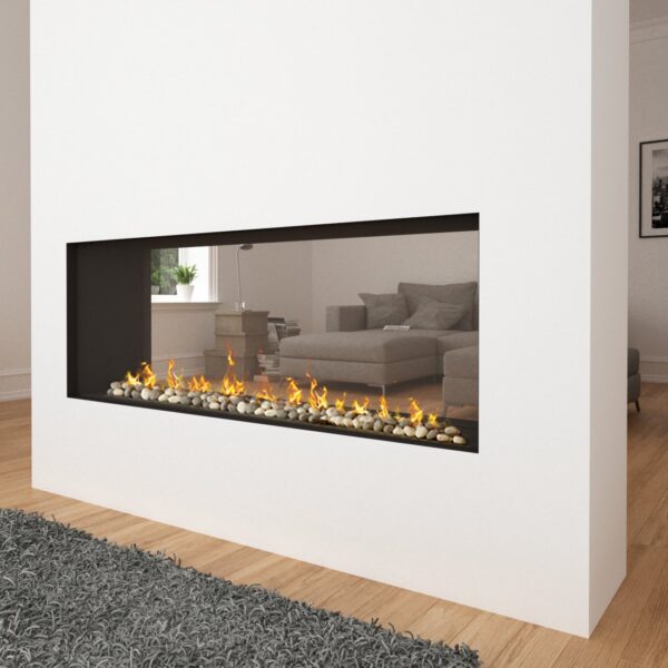 Stock Image - Ortal Gas Fireplace See-Thru