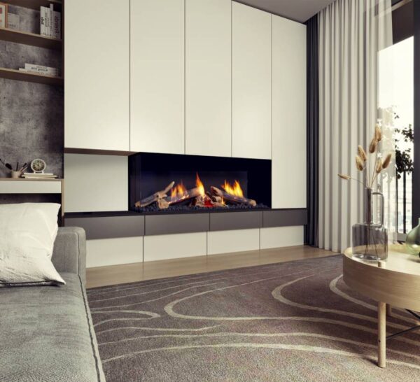 Stock Image - Ortal Gas Fireplace Corner