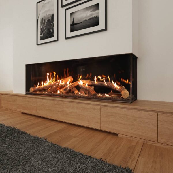 Stock Image - Ortal Gas Fireplace Corner