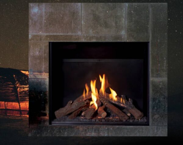 Stock Image - Ortal Gas Fireplace Traditional