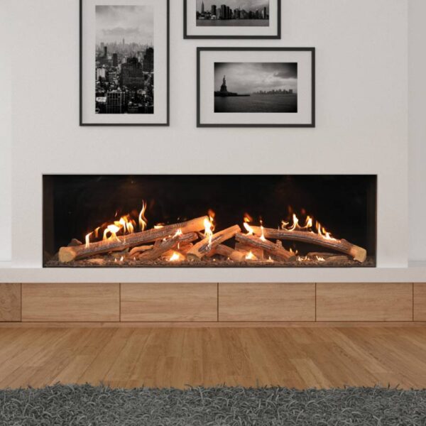 Stock Image - Ortal Gas Fireplace Linear